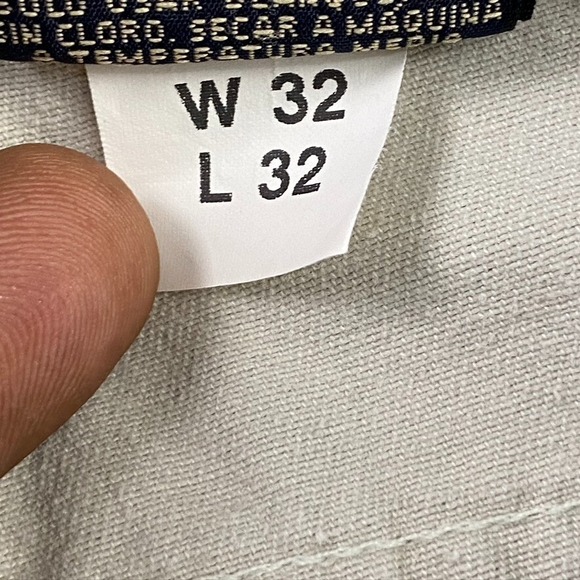 SOLD- Route 66 Jeans Mens 32x32 Ivory Denim Relaxed Straight Fit Pant Vintage - Picture 7 of 16